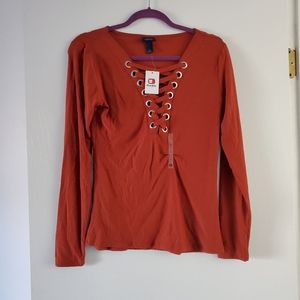 Daytrip lace up long sleeve